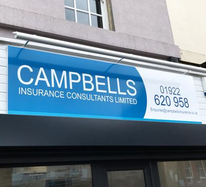 Campbells Insurance Consultants Illuminated Signage 