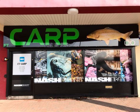 Carp Fishing Shop Signage